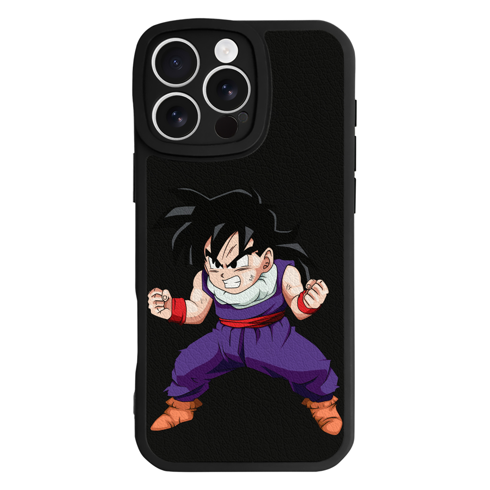 （画像用） ドラゴンボール 孫 悟飯（そんごはん）DRAGON BALL Son Gohan 【iPhone 16シリーズ対応】シリコンスマホケース（レザー調） 材質：シリコン